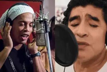 Ronaldinho or Maradona were some of the players who once recorded a song and forgot about the soccer ball.