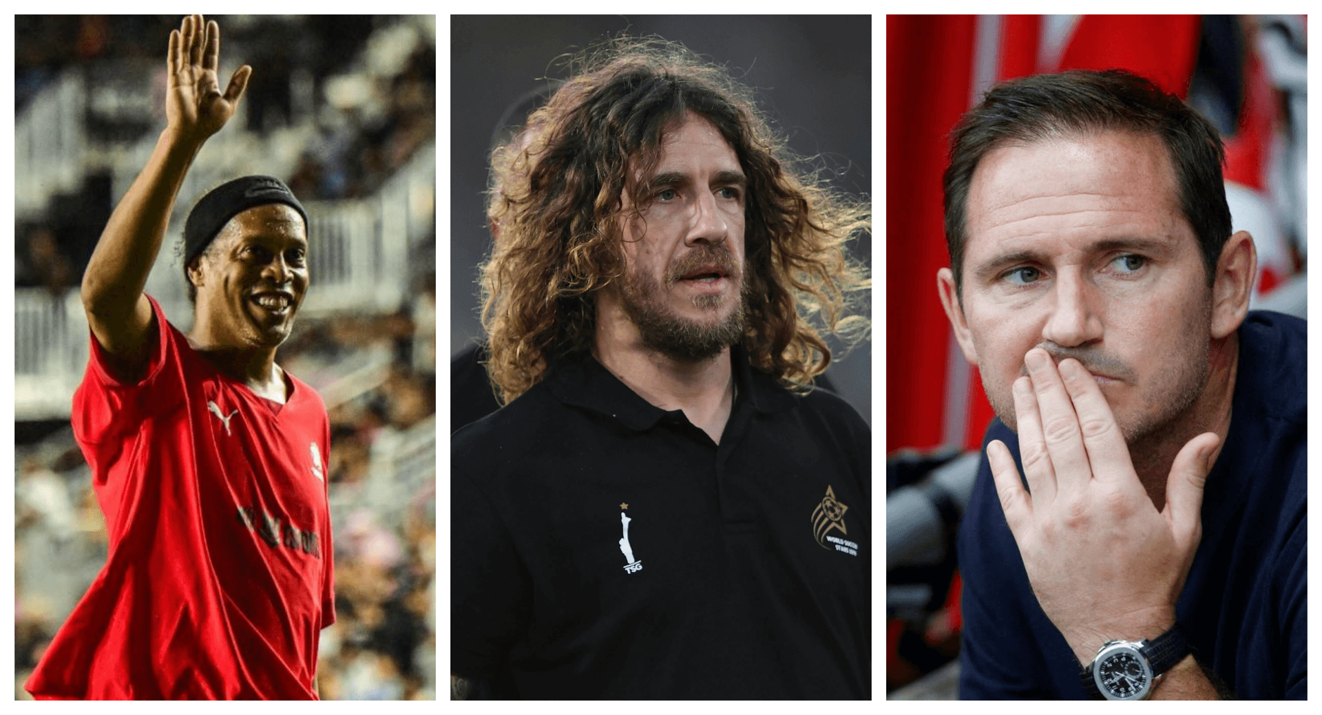 Ronaldinho, Puyol and Lampard