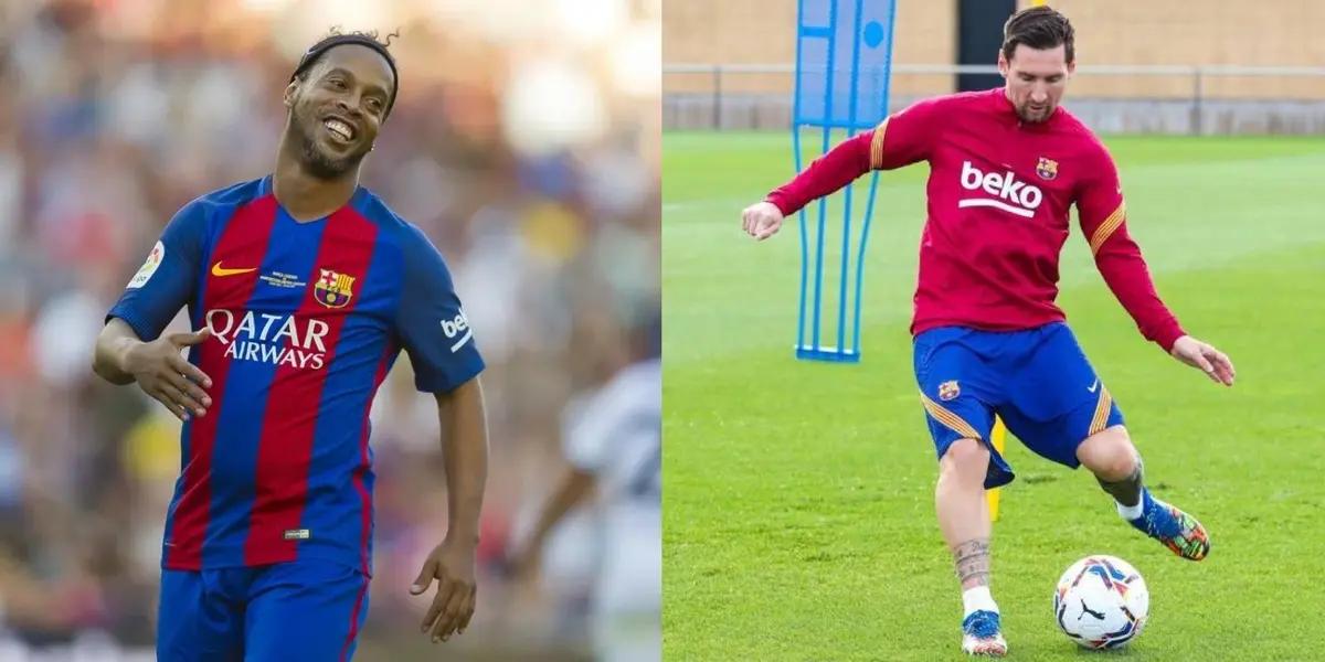Ronaldinho said he was better than Messi but this footballer won the party and now he doesn't have a job