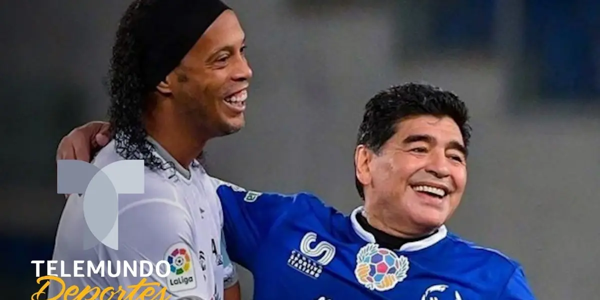 Ronaldinho was always a good friend of Maradona but there was only one thing that he regrets for not having fulfilled.