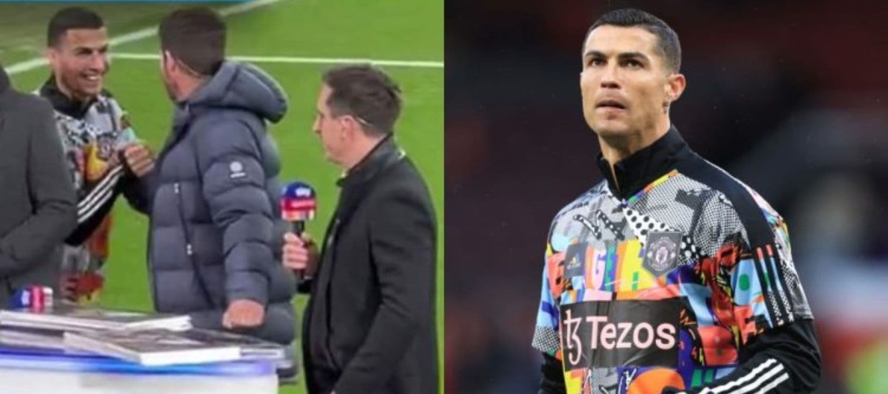 Ronaldo and a former partner lived an uncomfortable moment