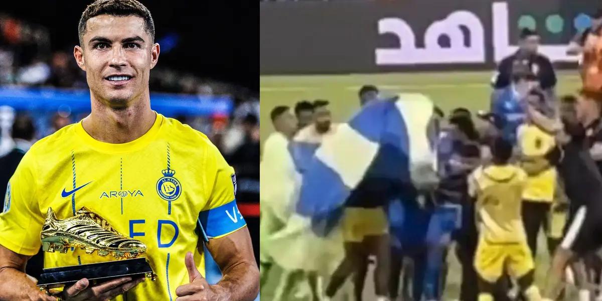 Ronaldo won his first title with Al-Nassr but could not hide his anger at a decision by the organization.