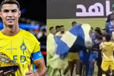 Ronaldo won his first title with Al-Nassr but could not hide his anger at a decision by the organization.