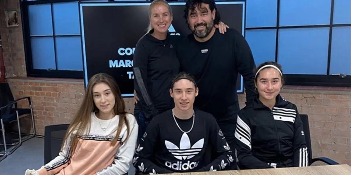 Rubén Flores inspired his children to become soccer players.