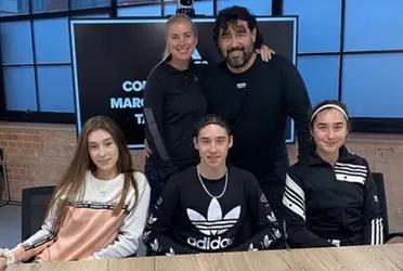 Rubén Flores inspired his children to become soccer players.