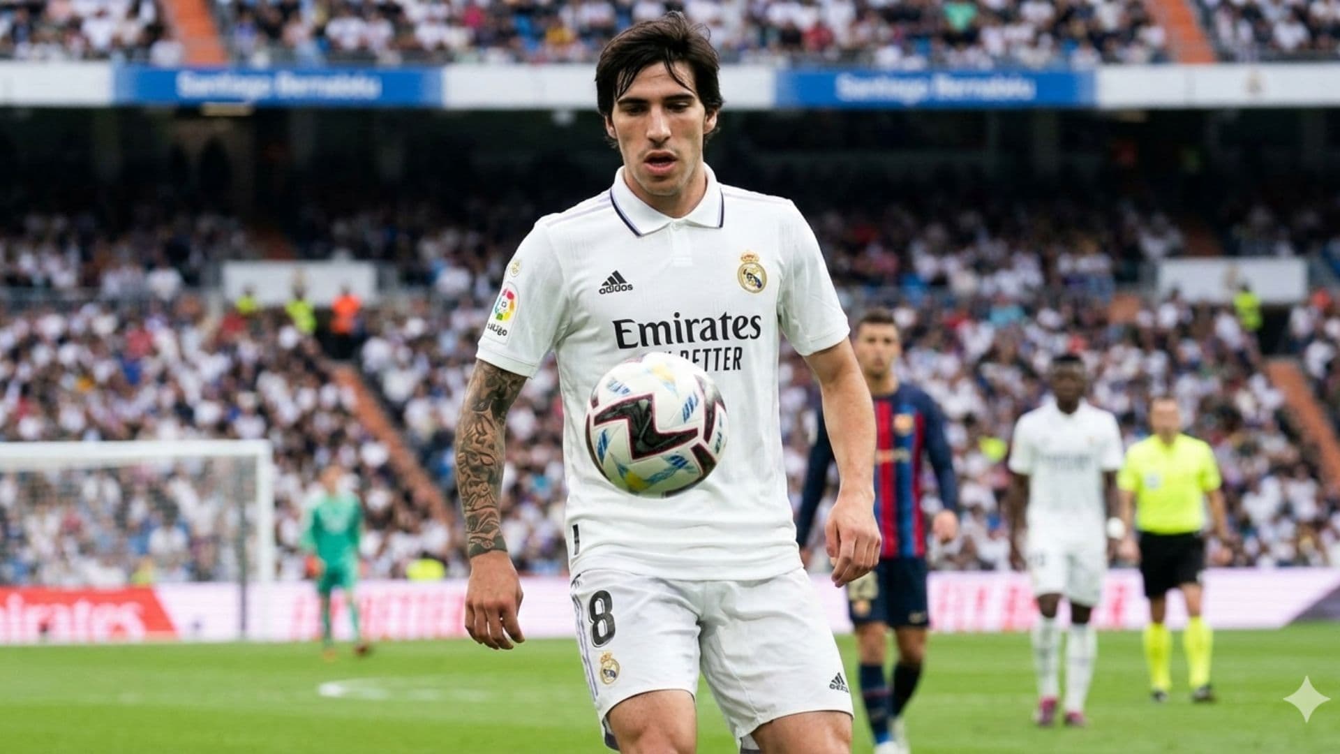 Sandro Tonali was offered by Real Madrid for the next summer transfer - Picture created by AI