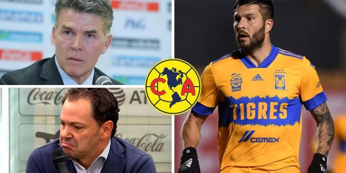 Santiago Baños insists on having Giovanni dos Santos at América while González Iñárritu talks about Gignac as reinforcement.