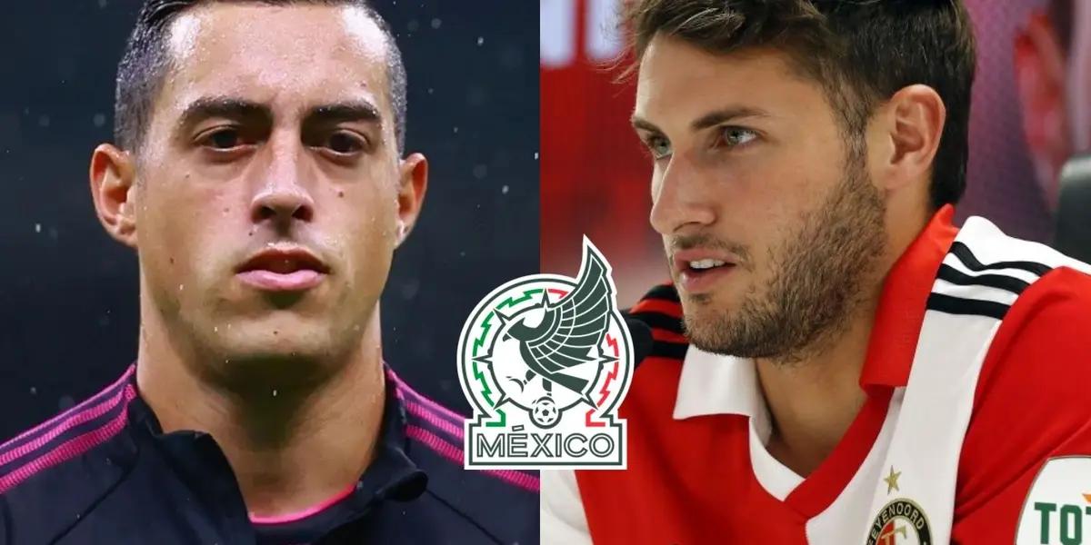 Santiago Giménez spoke after scoring his fifth goal with Feyenoord and slapped Funes Mori