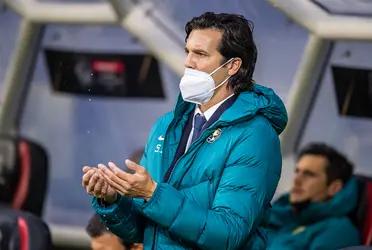 Santiago Solari will only miss one game after getting sent off for complaining about the referee's decision.