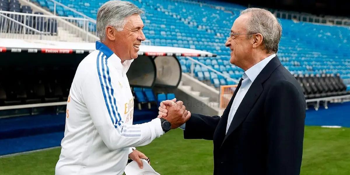 Según diferentes informaciones, existe un roce entre el presidente del Real Madrid, Florentino Pérez, y el técnico italiano, Carlo Ancelotti