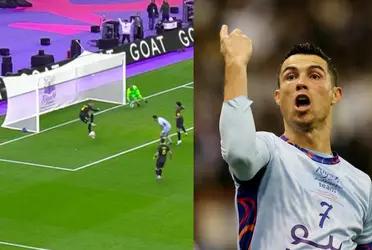 Sergio Ramos made one of the mistakes of the year in the match between PSG and the Arab League all-star team with Cristiano Ronaldo