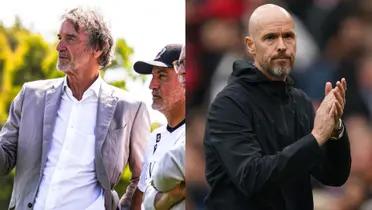 Sir Jim Ratcliffe along with the Manchester United board will decide on Erik Ten Hag at end of season.