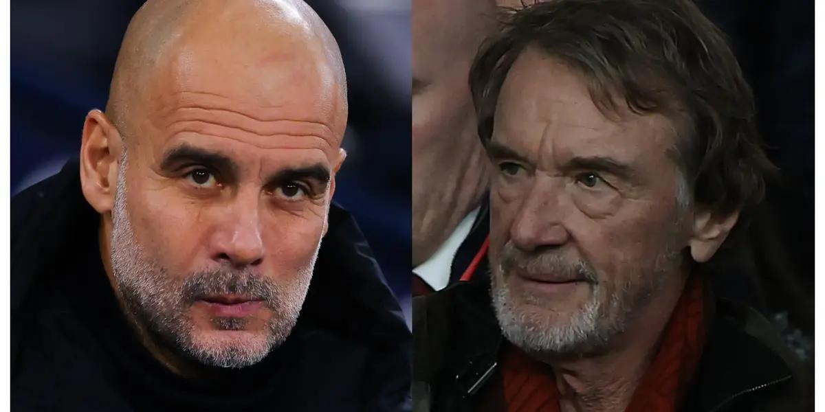 Sir Jim Ratcliffe and Pep Guardiola