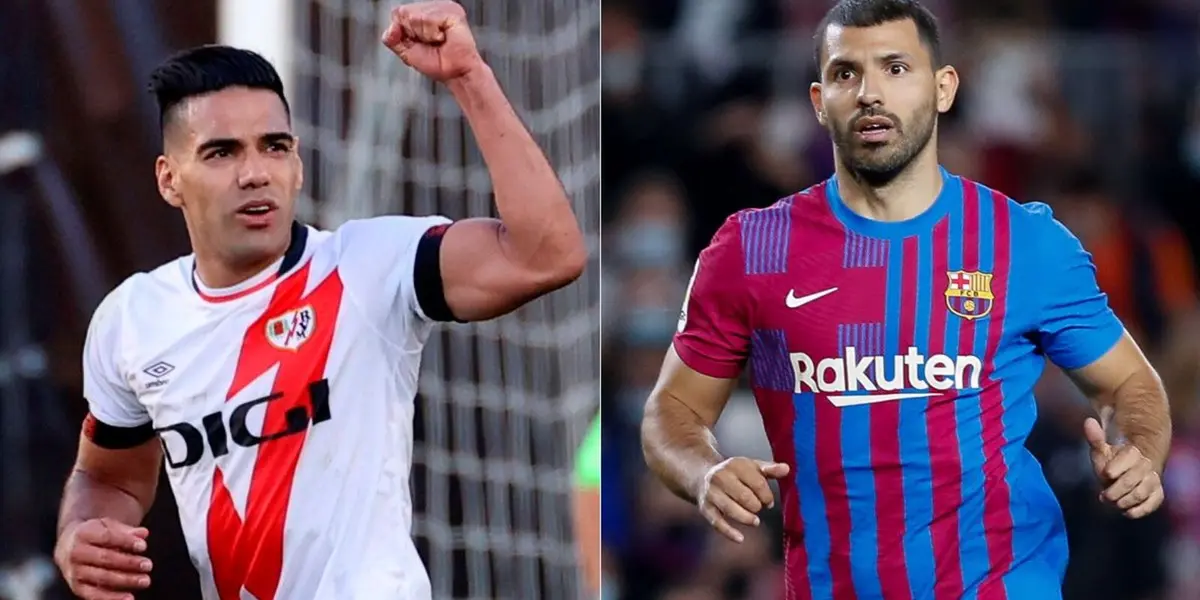South American strikers Sergio Aguero and Radamel Falcao were both former Atletico Madrid strikers, see who has more fortune.
 