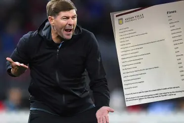 These are the fines imposed by Steven Gerrard at Aston Villa, the Liverpool legend is not holding back