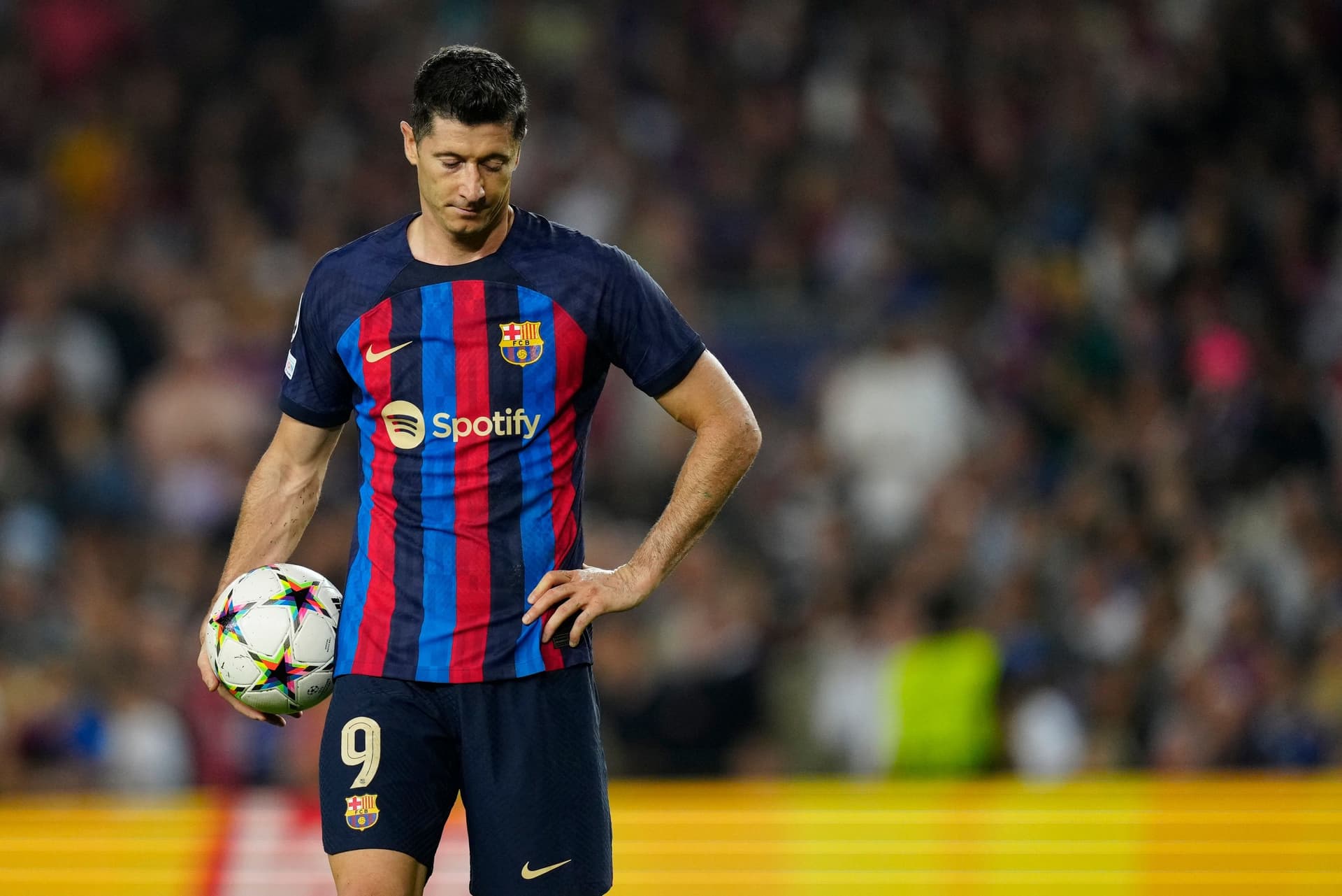 Strand Larssen managed to score the first for Celta Vigo as Barcelona makes a huge mistake.