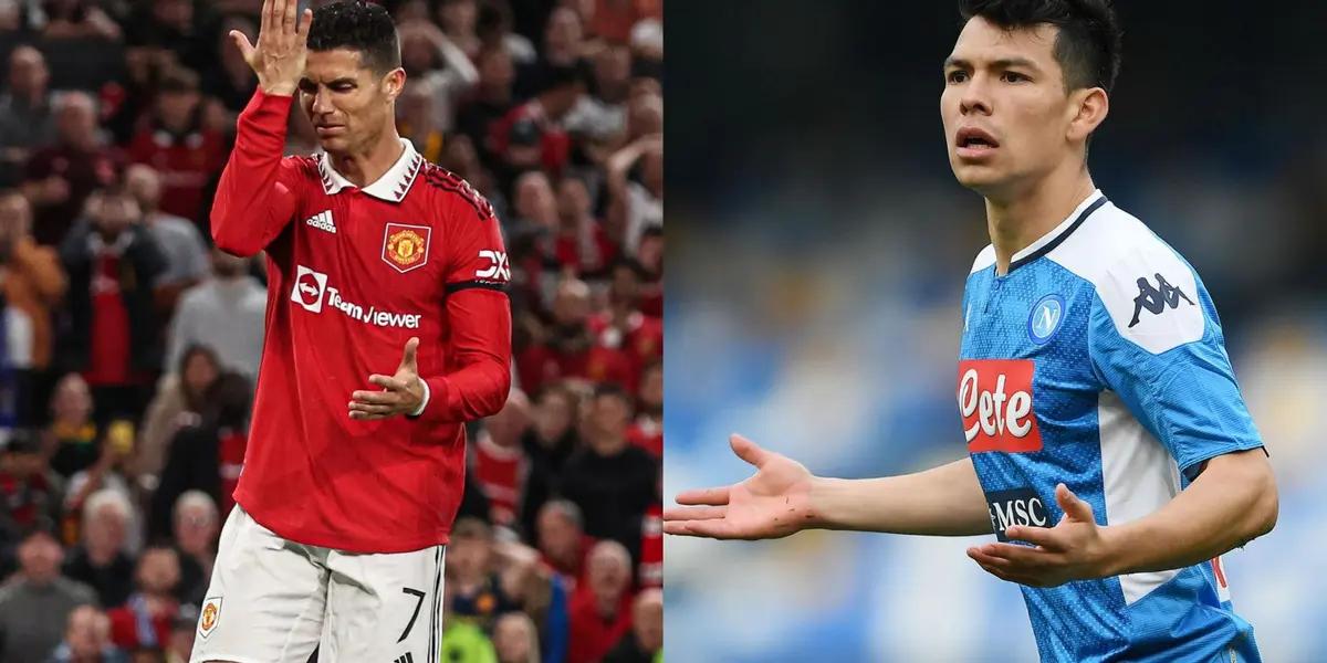 Striker Cristiano Ronaldo would give a low blow to Hirving Lozano in Europe