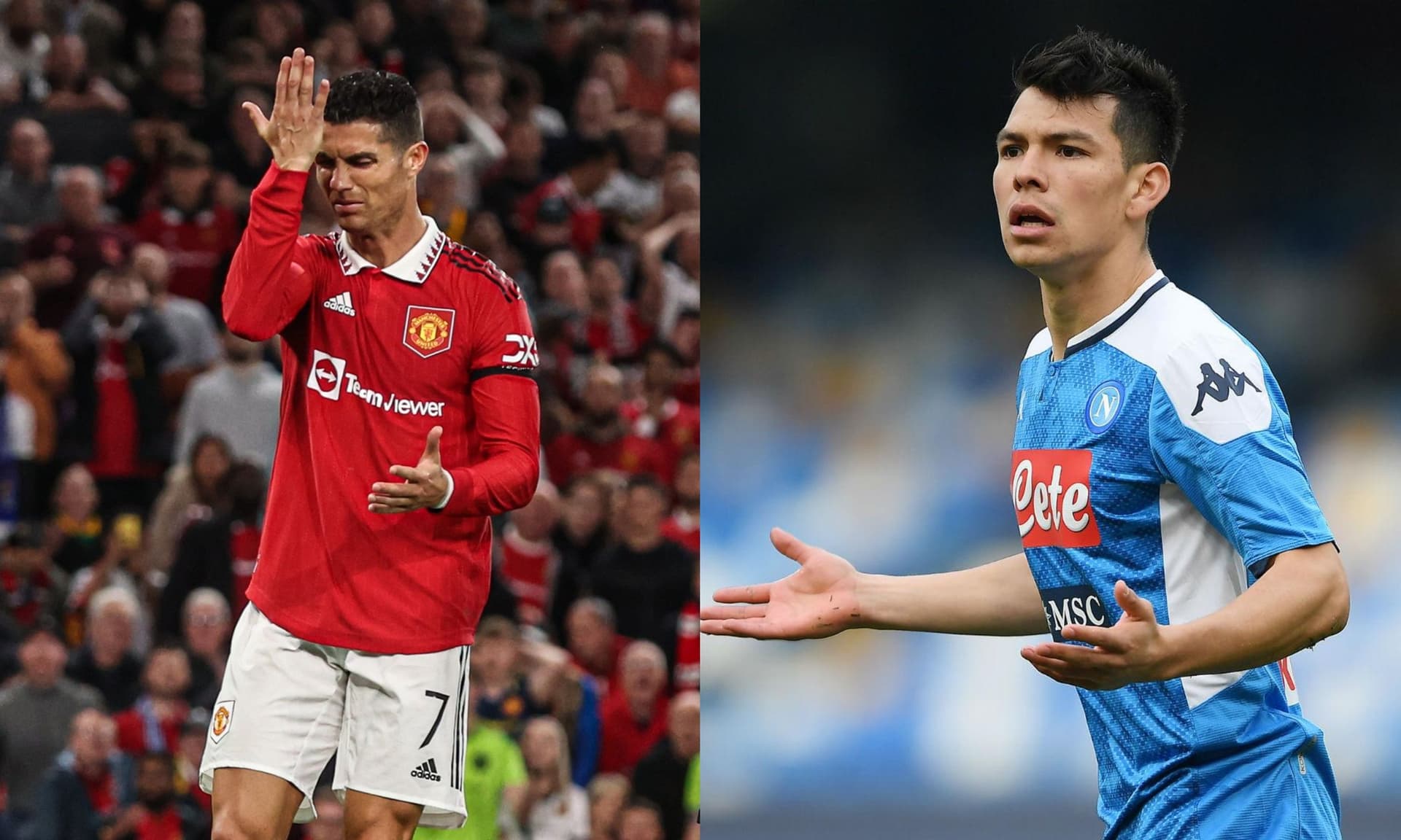 Striker Cristiano Ronaldo would give a low blow to Hirving Lozano in Europe