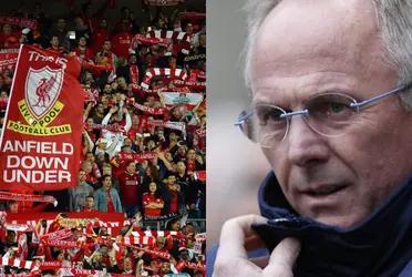 Sven Goran Eriksson will receive a massive detail from Liverpool after his thrilling confession.