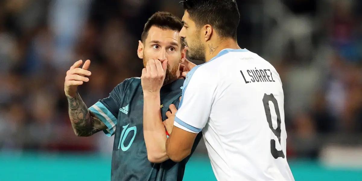 Ten days after his departure from Barça, the Uruguayan attacker was reunited with La Pulga in a particular context.