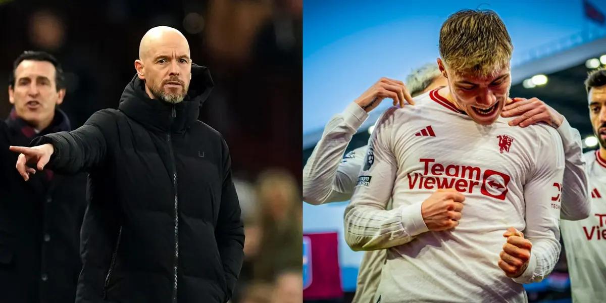 Ten Hag thanks two specific players for Manchester United's win against Aston Villa.