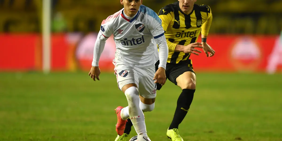 The 22-year-old Uruguayan plays as a right winger.