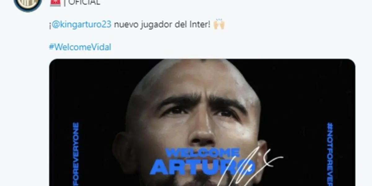 The 33-year-old Chilean midfielder left FC Barcelona after three seasons and will arrive in Italy to join Inter Milan. It will be his second experience in Serie A.