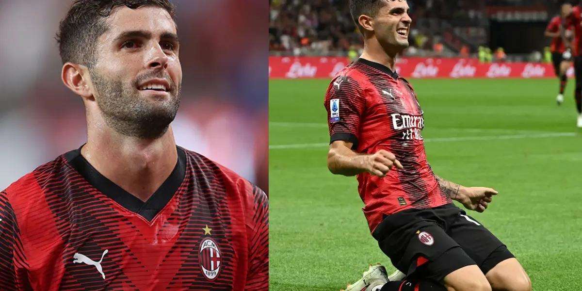 The American player scored for AC Milan against a great rival like Lazio