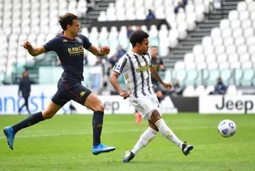 The American scored a goal in the triumph of Juventus.