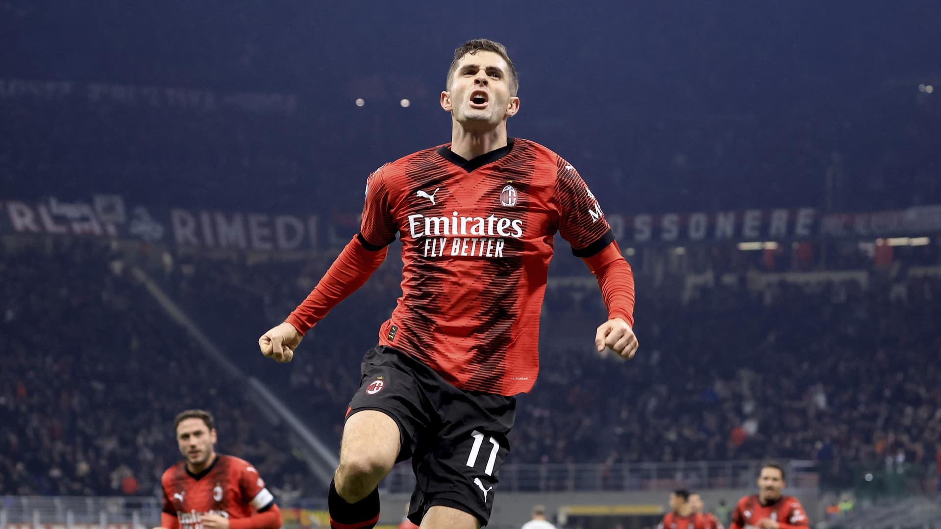 The American scored Milan's first goal in their visit to Bratislava and set a new Champions League record