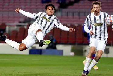 The American was replaced in the second half