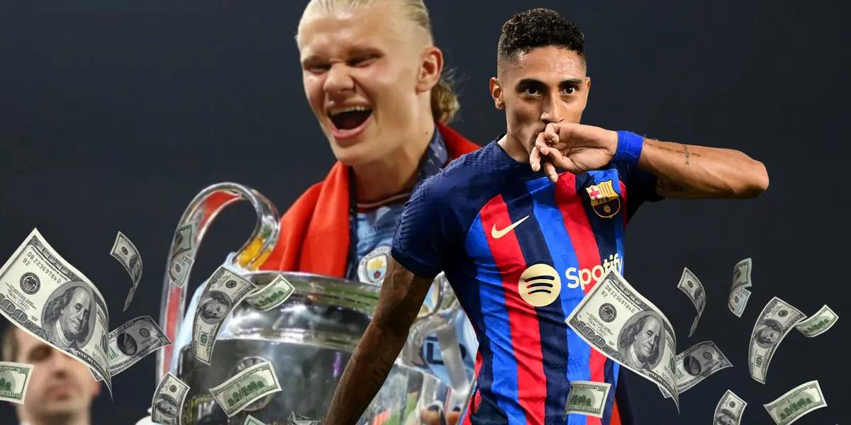 The amount that Pep Guardiola's club is willing to put up for Raphinha