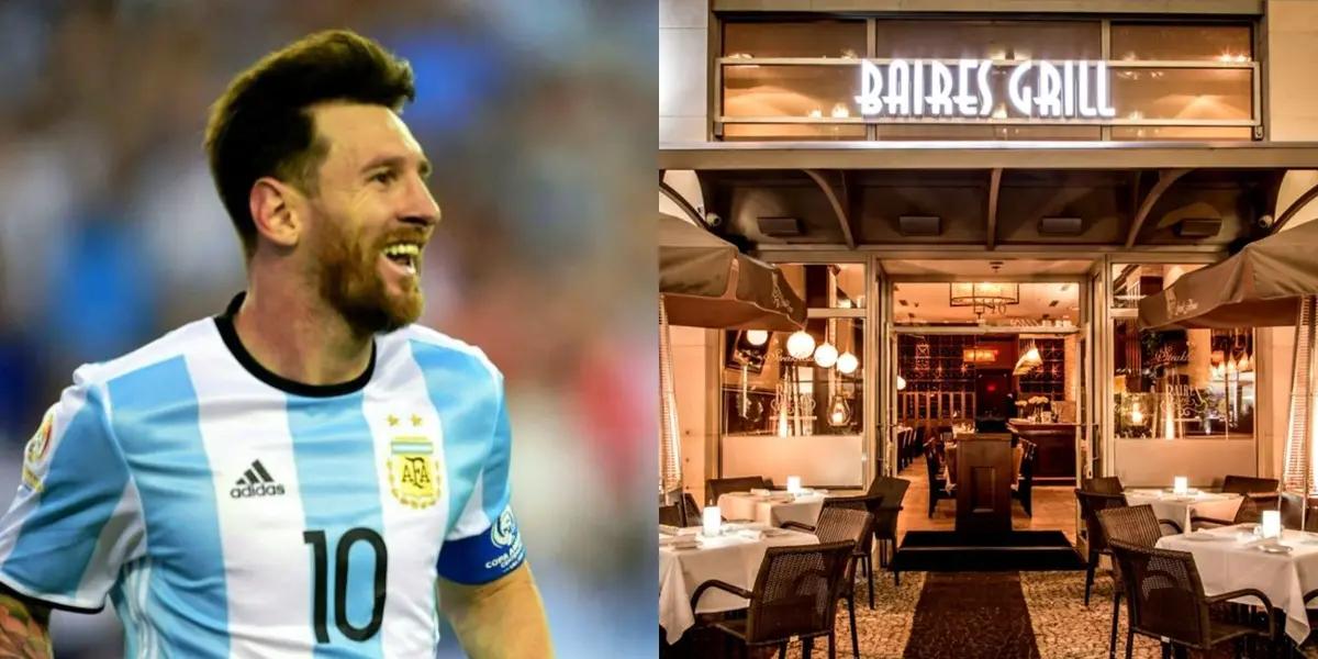The argentine and his national team enjoyed an expensive meal after their game against Honduras