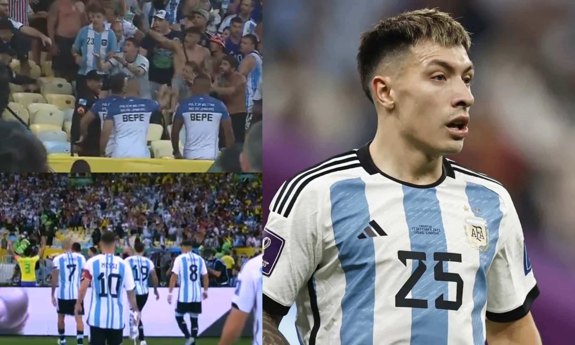 The Argentine defender did not hesitate to point out the actions that triggered the fight between fans