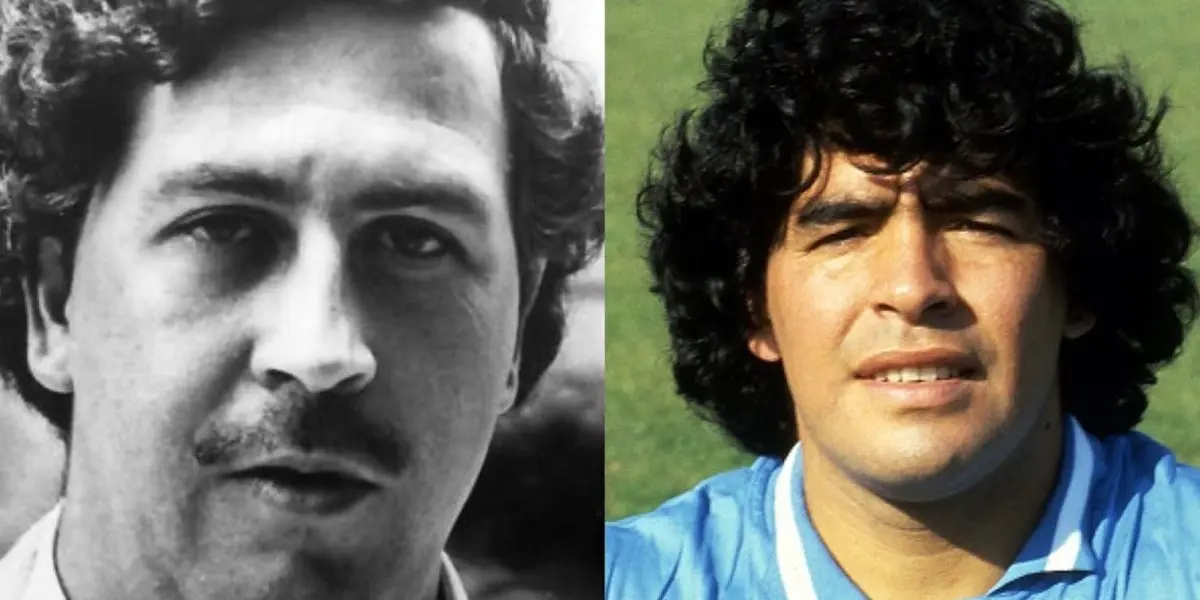 The Argentine legend and the Colombian drug dealer had a very strange relationship.
 