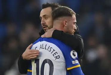 The Argentine looks to confirm his departure from Brighton following his latest action in his side's final Premier League game of the 2022/23 season