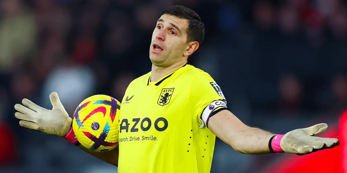 The Argentine national team goalkeeper was part of Aston Villa's defeat, but made headlines for something else