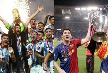 The Argentine star compared the current situation of his National Team with Guardiola's Barcelona.