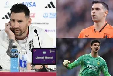 The Argentine star, Lionel Messi, chose the best goalkeeper in the world, they are not Courtois or Martínez