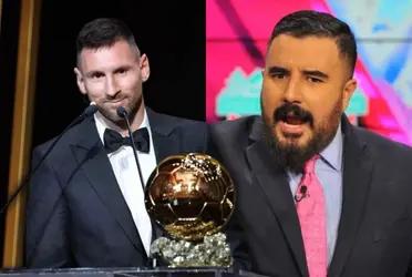 The Argentine star won the eighth award of the trophy awarded by France Football.