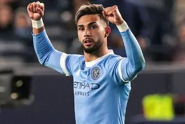 The Argentine striker left a mysterious message at the end of the New York City match