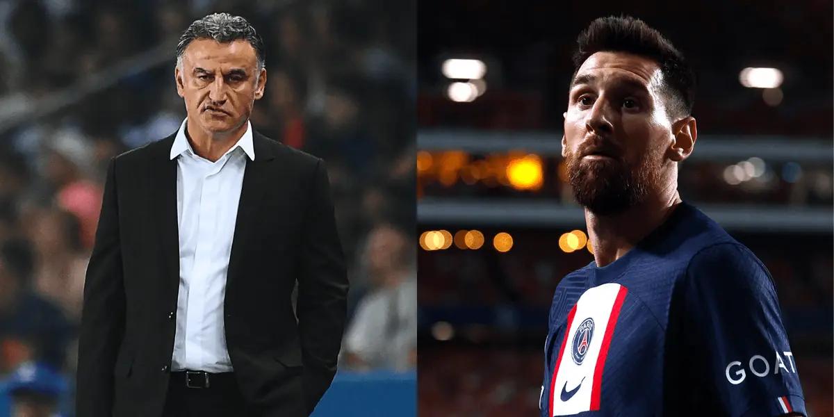 The Argentine was not considered in the Champions League and he watched the match with Antonella Roccuzzo.