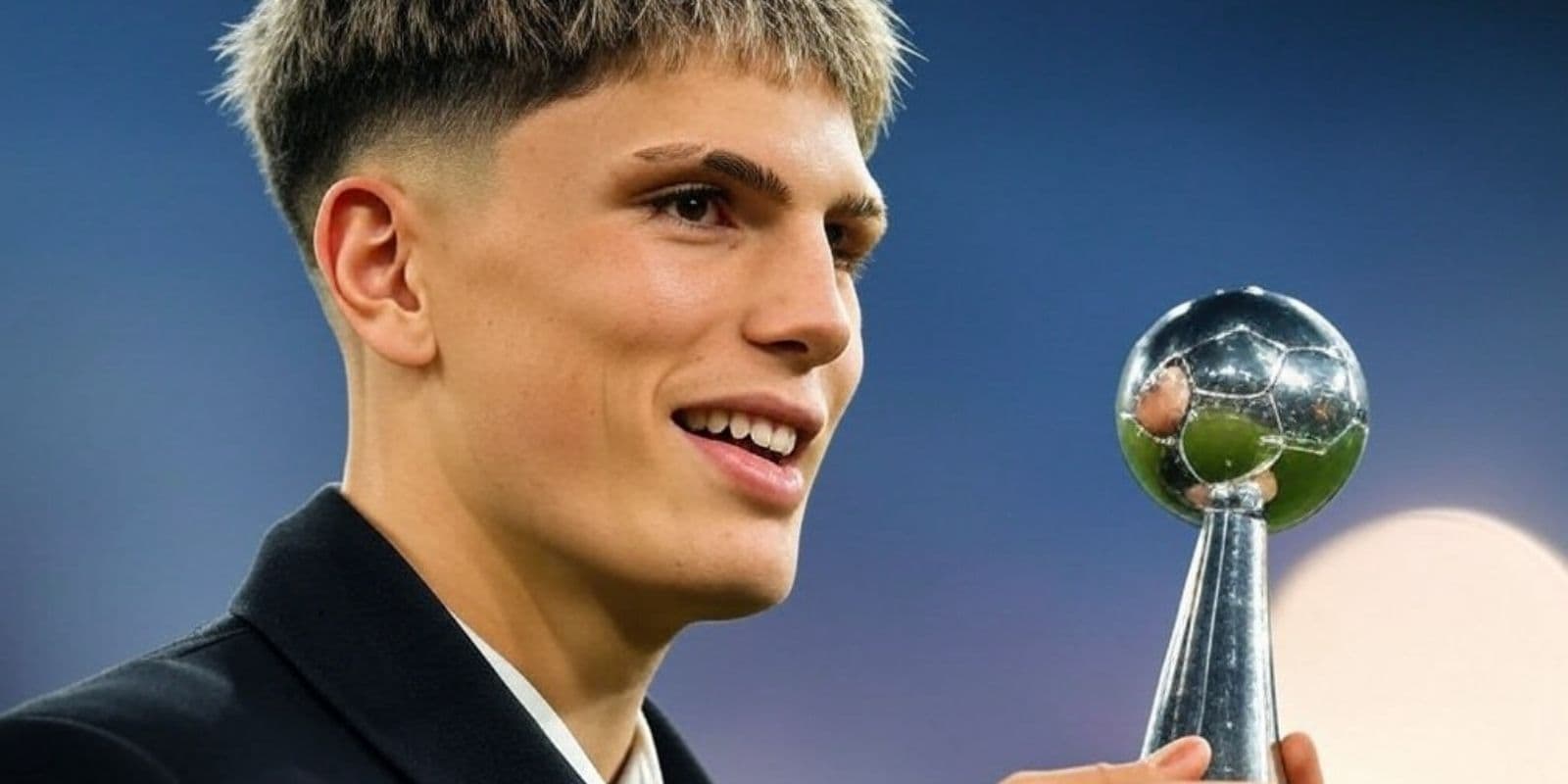 The Argentinean is living a moment of uncertainty but received the award for the best goal of the year.