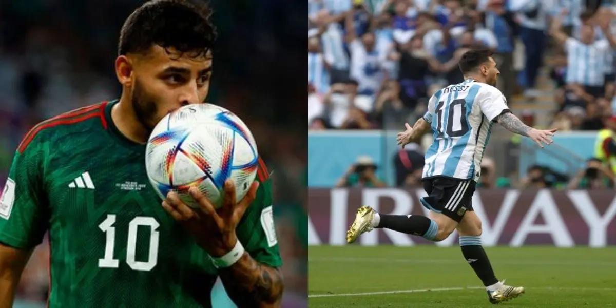 The Argentines start to heat up the game. Through their players there is already an atmosphere of superiority