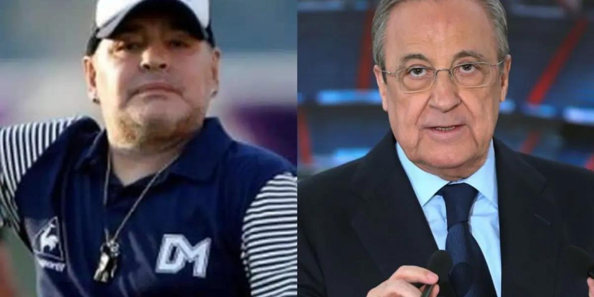 The Argentinian legend recommended the president of the Galacticos to sign a top star.