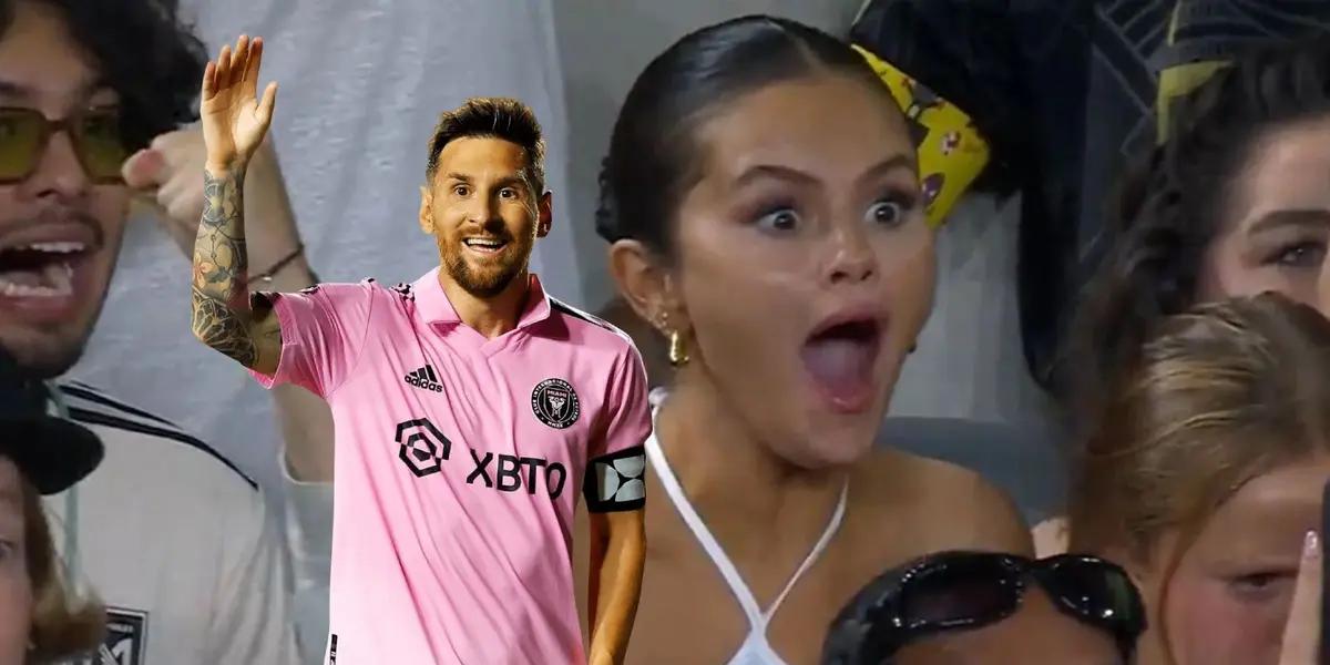 The artist had been in the news for her faces when she saw Leo live in a game against Los Angeles.