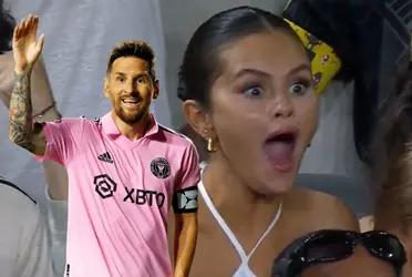 The artist had been in the news for her faces when she saw Leo live in a game against Los Angeles.