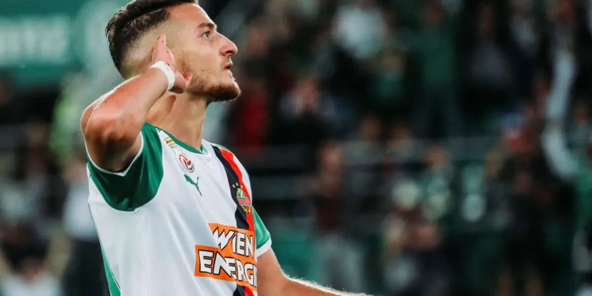 The Austrian striker plays for Rapid Vienna of the Austrian Bundesliga and is an international with the Austrian national team.