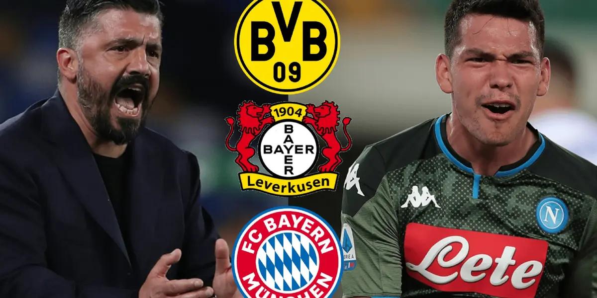 The bad relationship between Lozano and Gattuso would make the Mexican forward agree to go to the bundesliga in order to have more minutes.