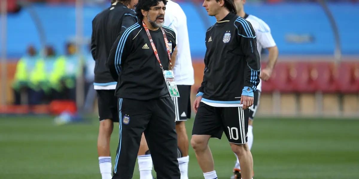 The Barcelona star Lional Messi used his social media to send an emotional message to Diego Armando Maradona.